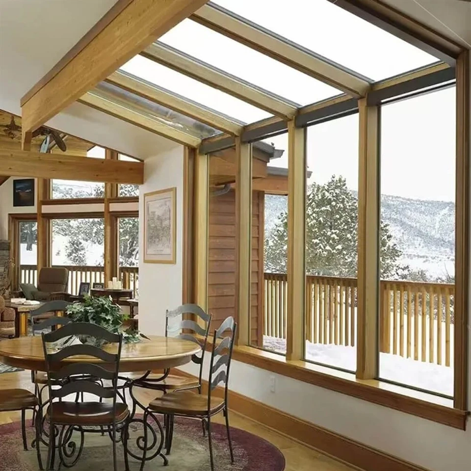 wood look aluminium windows